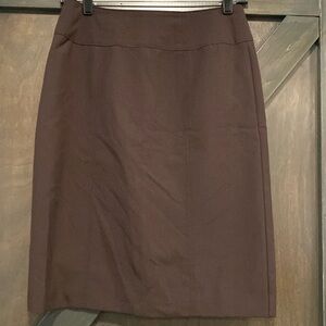 Brown pencil skirt. Size 4.
